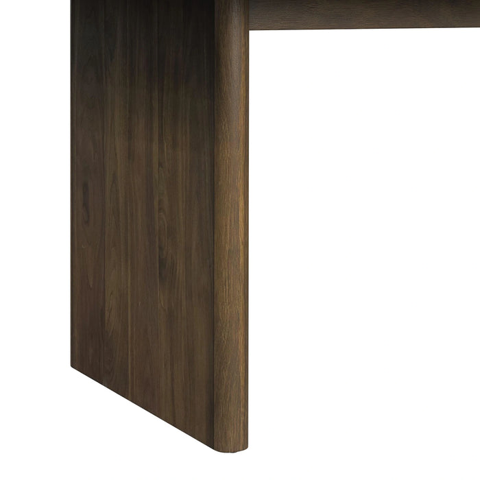 Brisbane Standard Height Dining Set in Brown-Table and Four Fabric Chairs