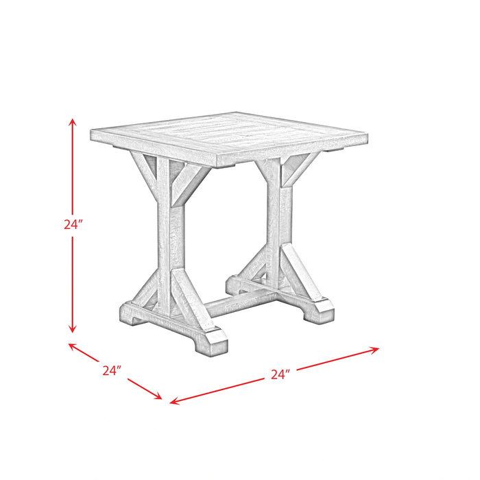 Finn 3PC Accent Trestle Table Set-Coffee Table & Two End Tables