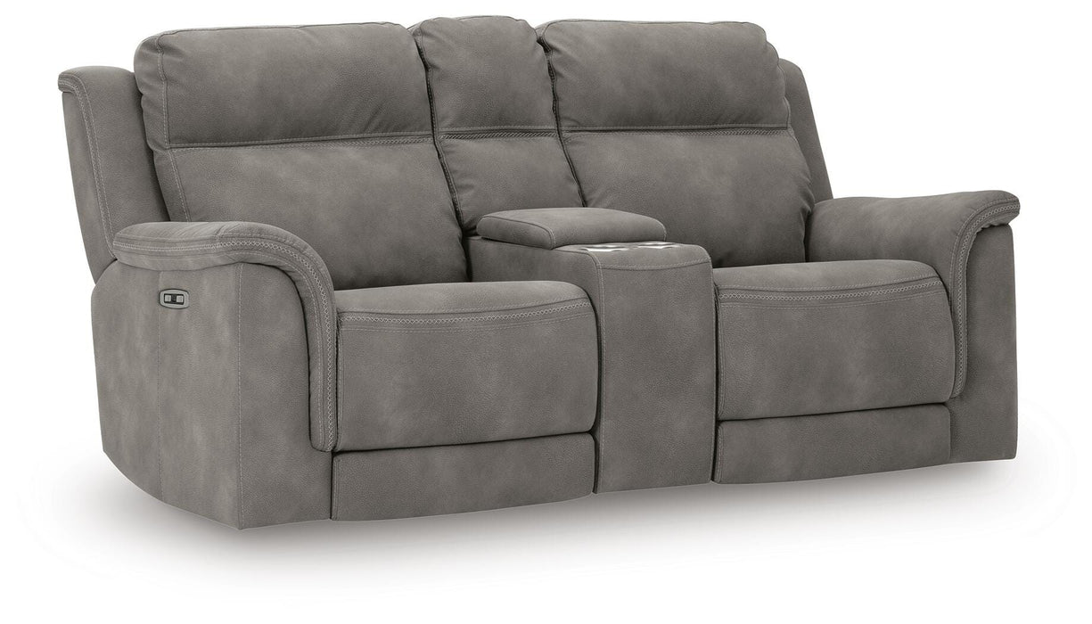 Next-Gen DuraPella Power Reclining Loveseat with Console - Pierce Furniture Gallery