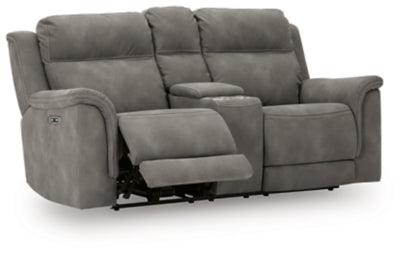 Next-Gen DuraPella Power Reclining Loveseat with Console - Pierce Furniture Gallery