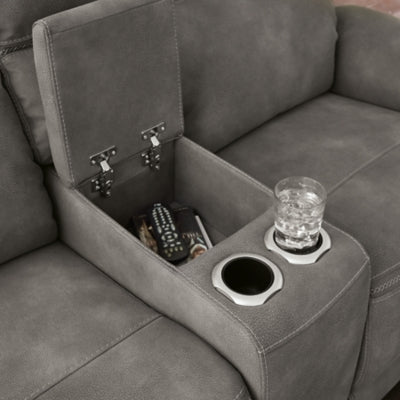 Next-Gen DuraPella Power Reclining Loveseat with Console - Pierce Furniture Gallery