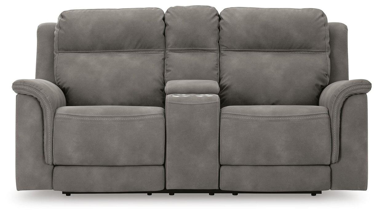 Next-Gen DuraPella Power Reclining Loveseat with Console - Pierce Furniture Gallery