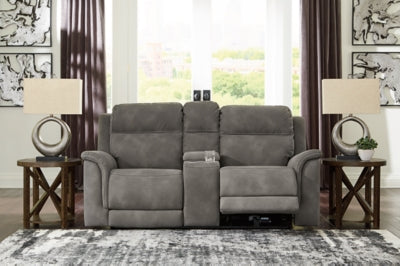 Next-Gen DuraPella Power Reclining Loveseat with Console - Pierce Furniture Gallery