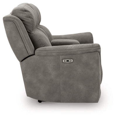 Next-Gen DuraPella Power Reclining Loveseat with Console - Pierce Furniture Gallery