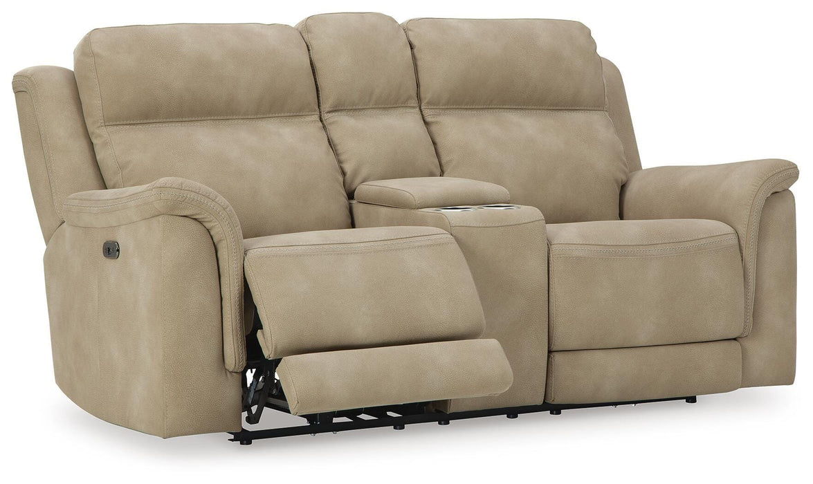 Next-Gen DuraPella Power Reclining Loveseat with Console - Pierce Furniture Gallery