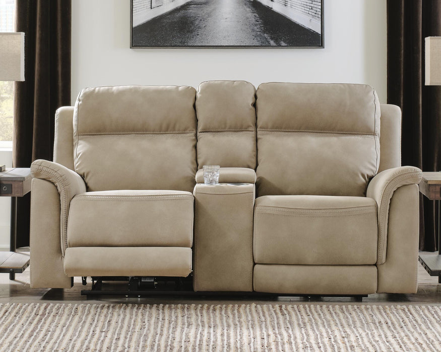 Next-Gen DuraPella Power Reclining Loveseat with Console - Pierce Furniture Gallery