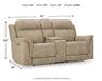 Next-Gen DuraPella Power Reclining Loveseat with Console - Pierce Furniture Gallery