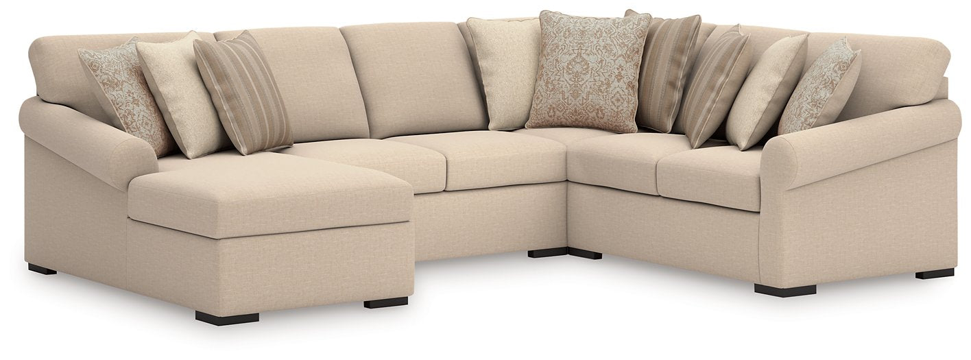 LadyMae Sectional with Chaise - Pierce Furniture Gallery