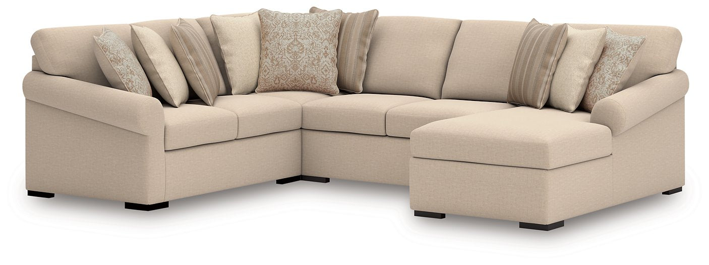 LadyMae Sectional with Chaise - Pierce Furniture Gallery