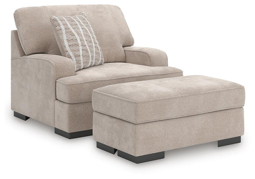 High Profile Chair & Ottoman Living Room Set - Pierce Furniture Gallery