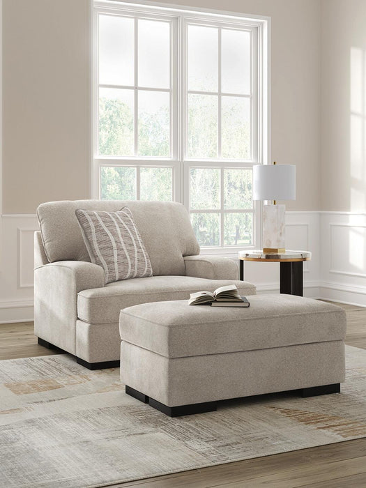 High Profile Chair & Ottoman Living Room Set - Pierce Furniture Gallery