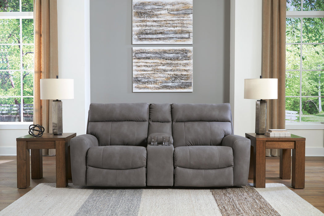 Next-Gen DuraPella Power Reclining Sectional Loveseat with Console - Pierce Furniture Gallery