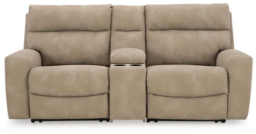 Next-Gen DuraPella Power Reclining Sectional Loveseat with Console - Pierce Furniture Gallery