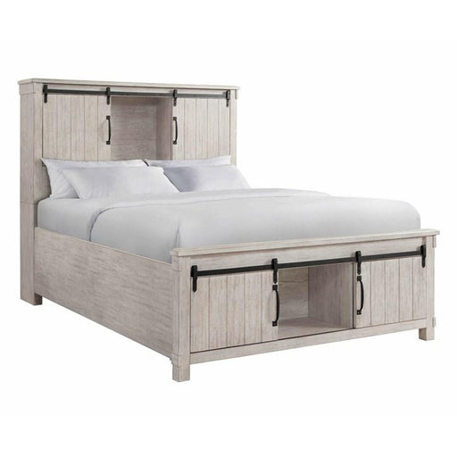 Elements International Scott Queen Platform Storage Bed in White image