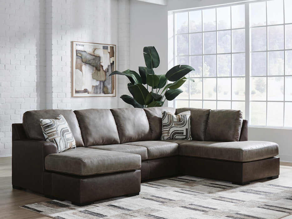 Castille Way Sleeper Sectional with Chaise - Pierce Furniture Gallery