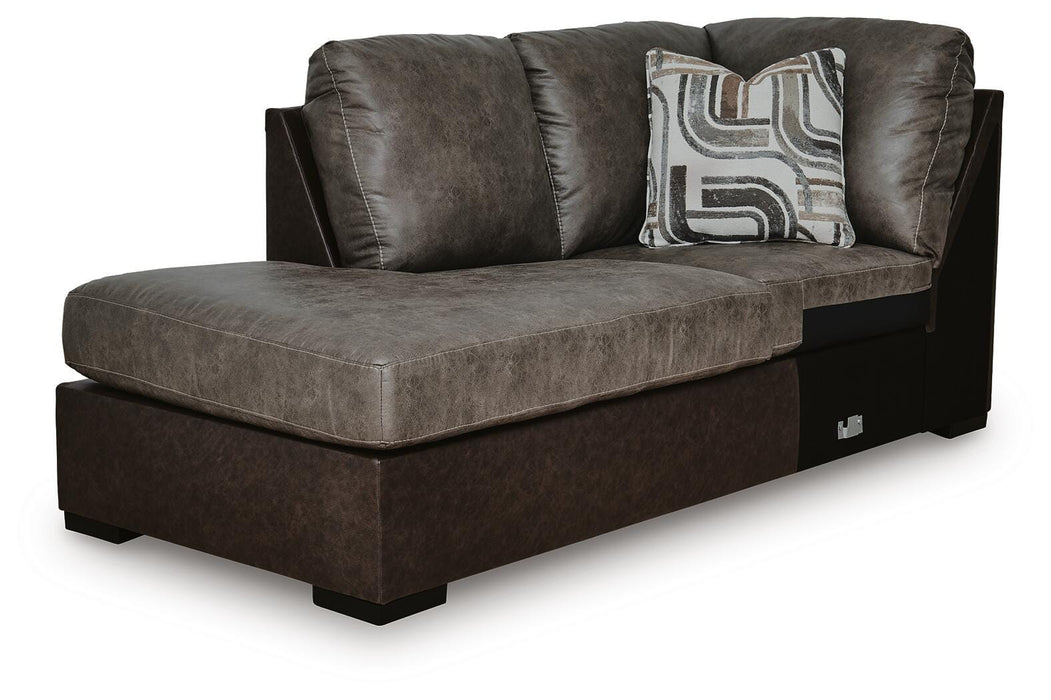 Castille Way Sleeper Sectional with Chaise - Pierce Furniture Gallery