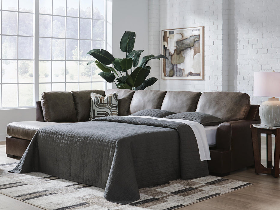 Castille Way Sleeper Sectional with Chaise - Pierce Furniture Gallery