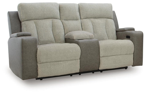WhipLash Power Reclining Loveseat with Console - Pierce Furniture Gallery
