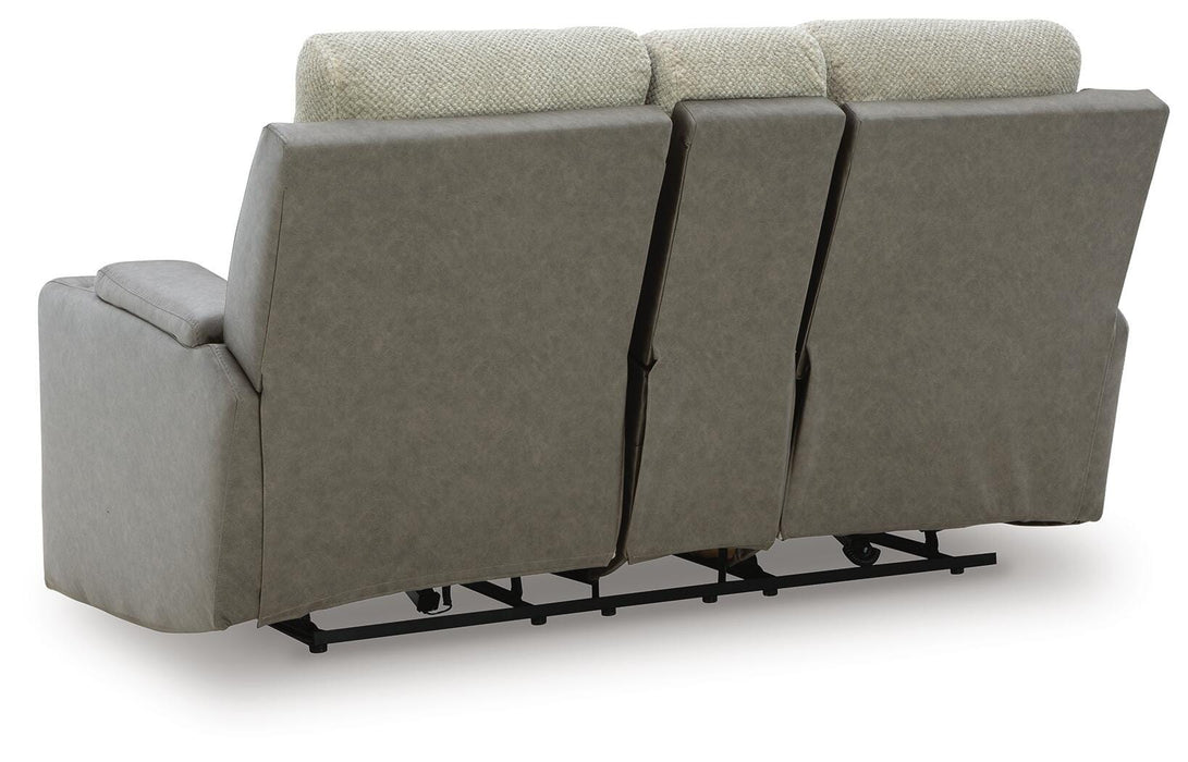 WhipLash Power Reclining Loveseat with Console - Pierce Furniture Gallery