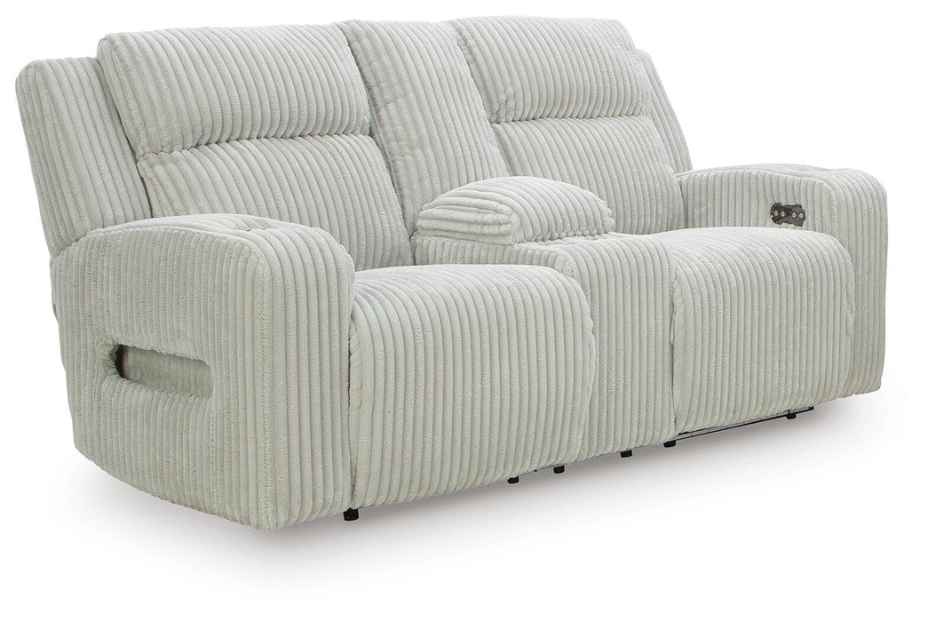 Forest Lake Power Reclining Loveseat with Console - Pierce Furniture Gallery