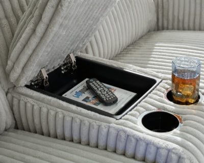 Forest Lake Power Reclining Loveseat with Console - Pierce Furniture Gallery