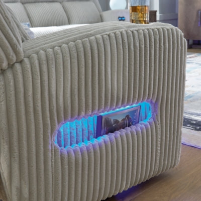 Forest Lake Power Reclining Loveseat with Console - Pierce Furniture Gallery