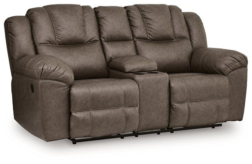 Lowilla Reclining Loveseat with Console - Pierce Furniture Gallery