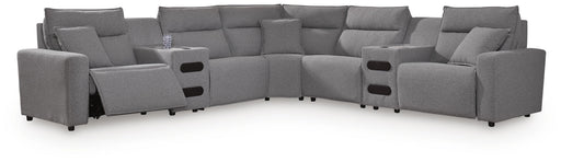 Modmax II Power Reclining Sectional with Audio Consoles - Pierce Furniture Gallery