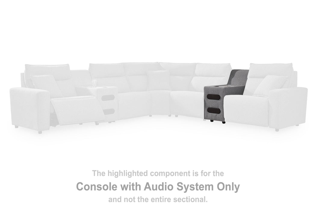 Modmax Reclining Sectional with Audio Console - Pierce Furniture Gallery