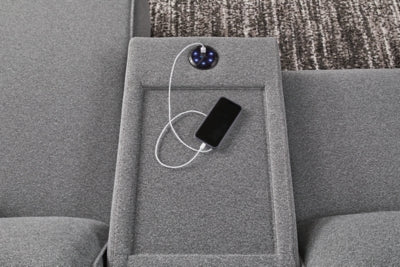 Modmax II Power Reclining Sectional with Audio Consoles - Pierce Furniture Gallery