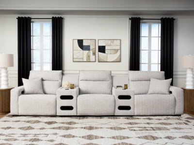 Modmax II Power Reclining Sectional with Audio Consoles - Pierce Furniture Gallery