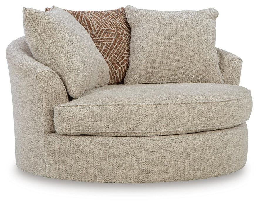Steelwater Retreat Oversized Swivel Accent Chair - Pierce Furniture Gallery