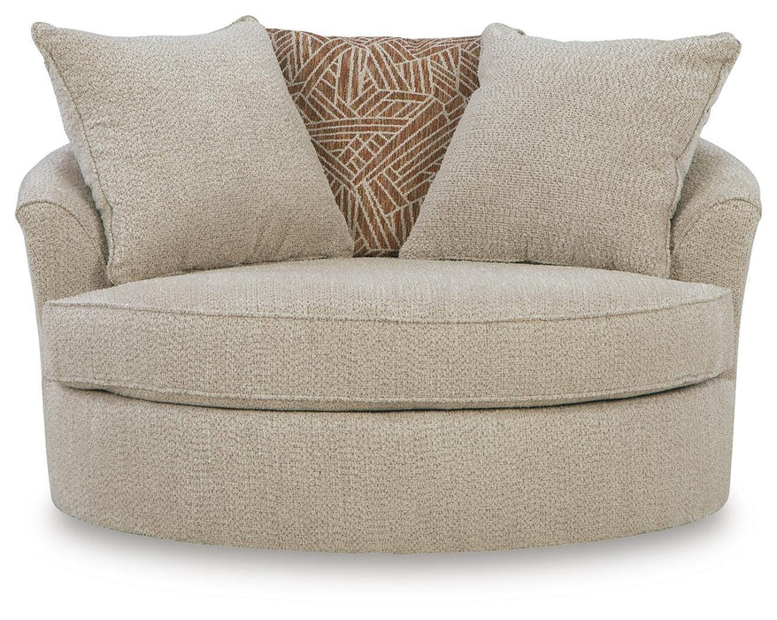 Steelwater Retreat Oversized Swivel Accent Chair - Pierce Furniture Gallery