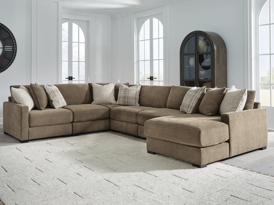 Camellia-Court Sectional with Chaise - Pierce Furniture Gallery