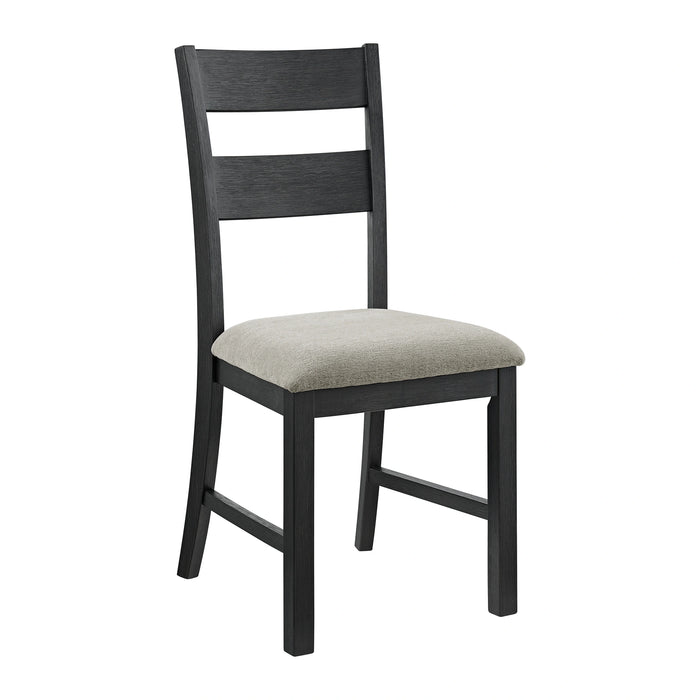 Garcia 5PC Dining Set with Table and 4 Chairs in Black