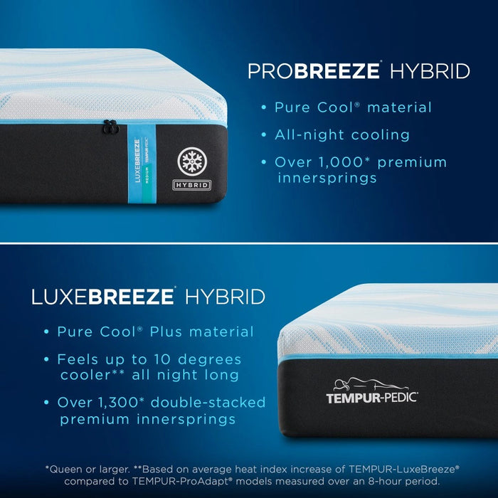 Tempur-LuxeBreeze Mattress - Pierce Furniture Gallery