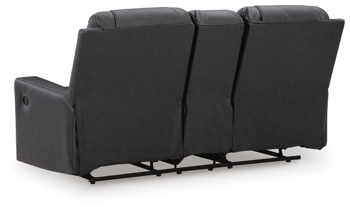 Mackmenville Reclining Loveseat with Console - Pierce Furniture Gallery