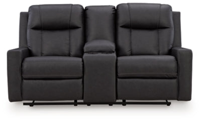 Mackmenville Reclining Loveseat with Console - Pierce Furniture Gallery