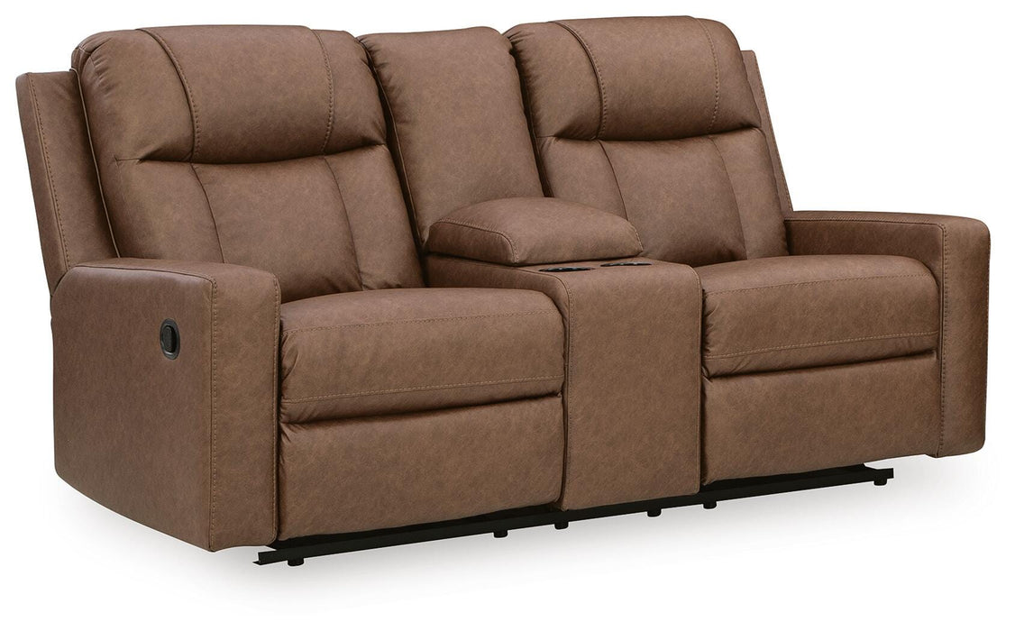 Mackmenville Reclining Loveseat with Console - Pierce Furniture Gallery