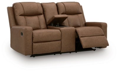 Mackmenville Reclining Loveseat with Console - Pierce Furniture Gallery