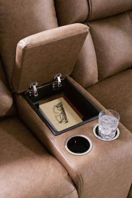Mackmenville Reclining Loveseat with Console - Pierce Furniture Gallery