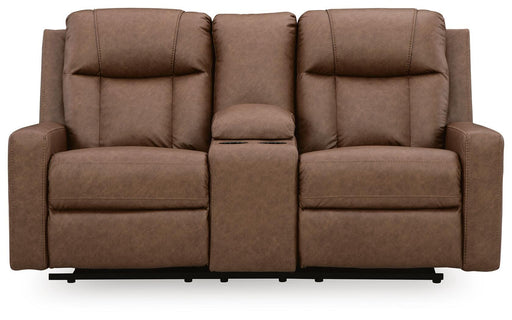 Mackmenville Reclining Loveseat with Console - Pierce Furniture Gallery