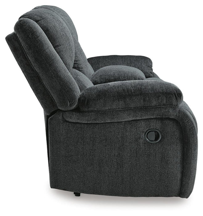 Draycoll Reclining Loveseat with Console - Pierce Furniture Gallery