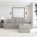 Flex Sofa with Standard Arm and Ottoman - Pierce Furniture Gallery