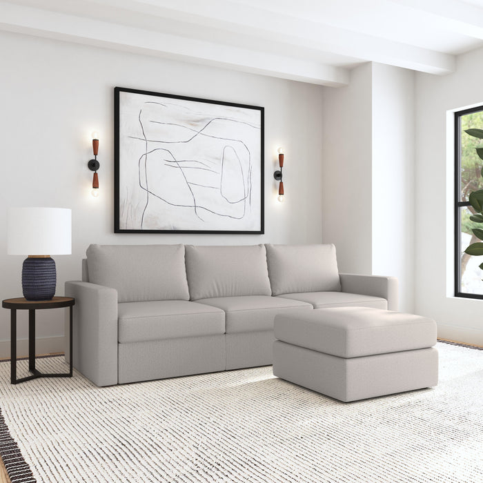 Flex Sofa with Standard Arm and Ottoman - Pierce Furniture Gallery
