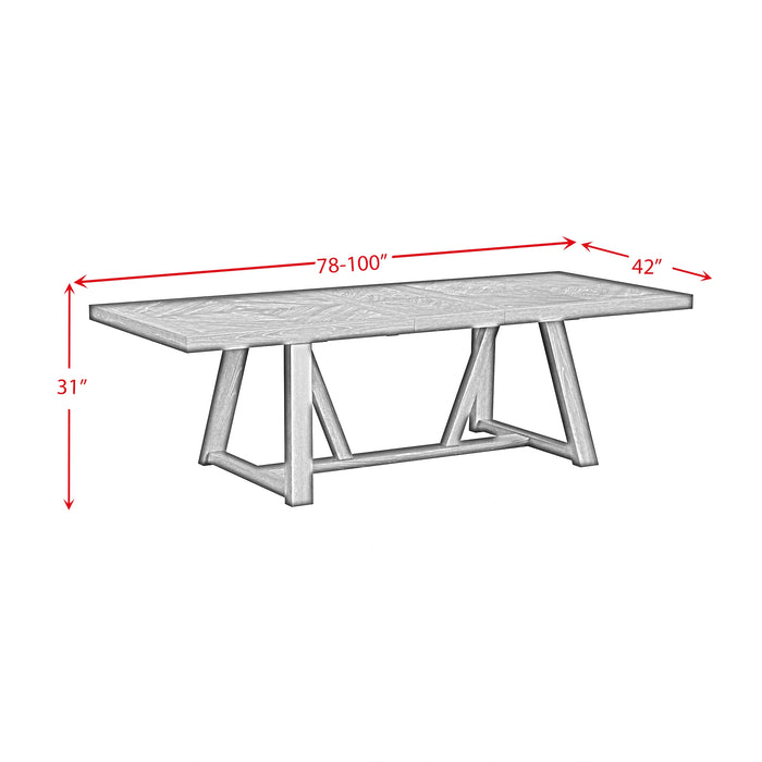 Transcend Dining Set in Charcoal