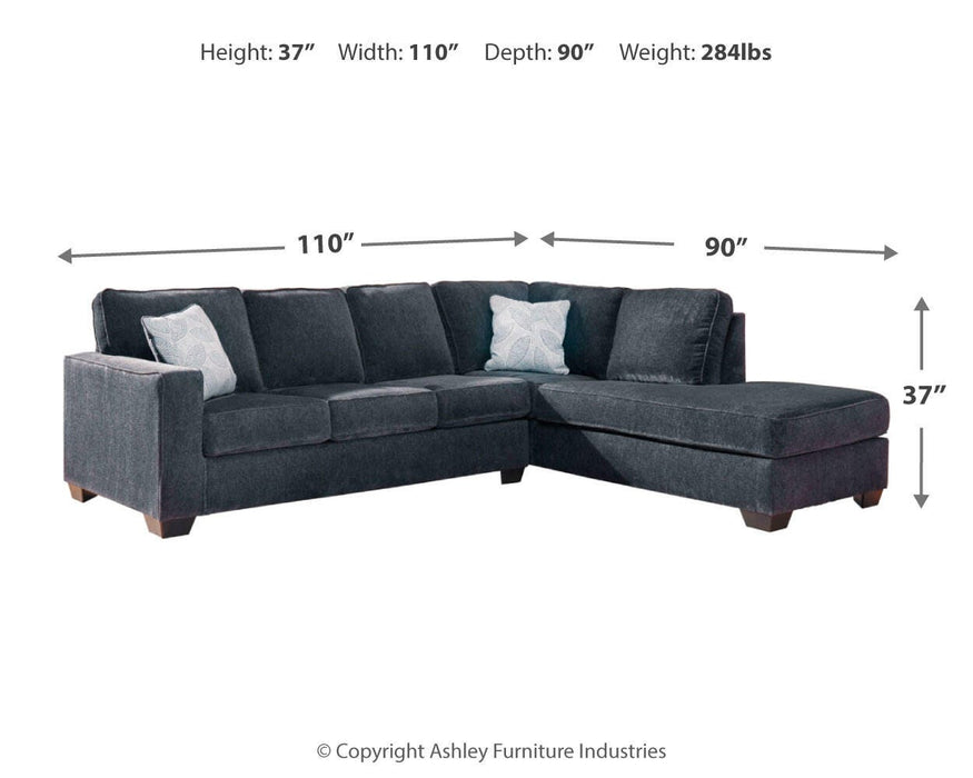 Altari Sleeper Sectional with Chaise - Pierce Furniture Gallery