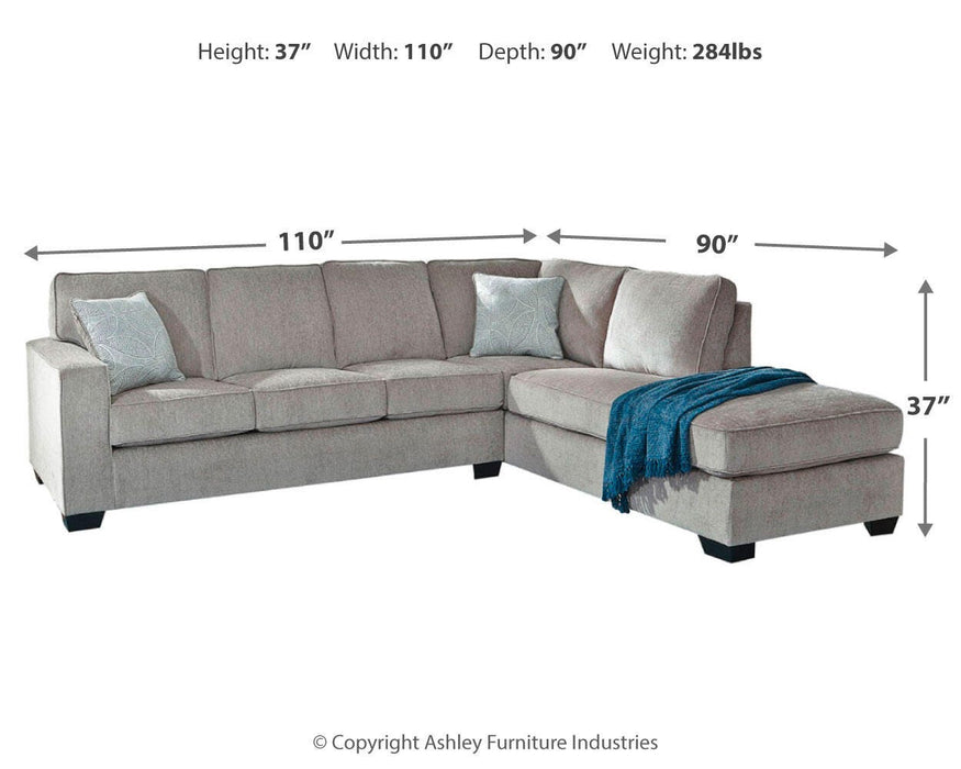 Altari Sleeper Sectional with Chaise - Pierce Furniture Gallery