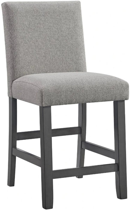 Elements International Seneca Counter Height Dining Chair (Set of 2) in Grey
