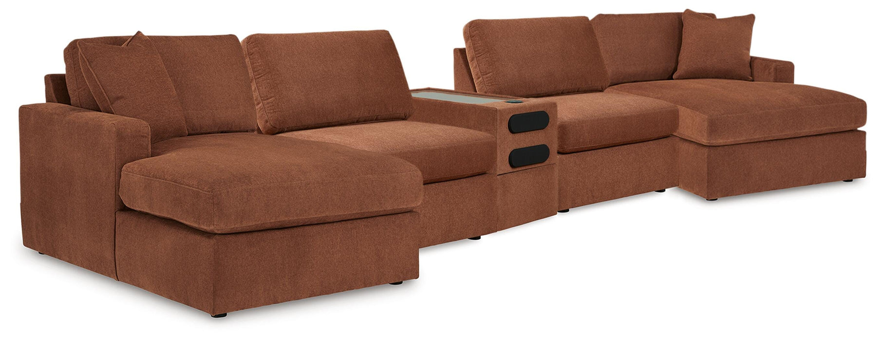 Modmax 5 Piece Sectional with Audio Console - Pierce Furniture Gallery